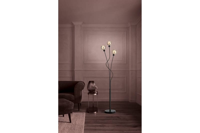 Golvlampa Eglo Creppo Guld/Svart - Belysning & el - Inomhusbelysning & lampor - Sovrumslampa