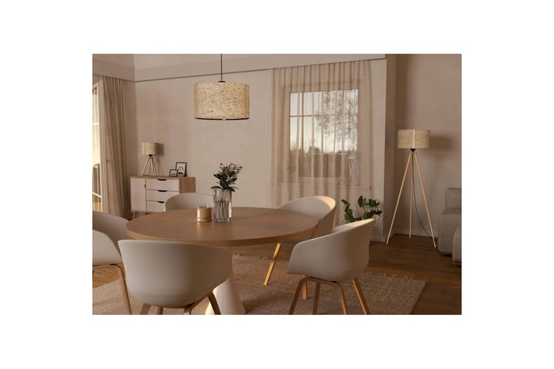 Golvlampa Eglo Hontongas Brun - Belysning & el - Inomhusbelysning & lampor - Sovrumslampa