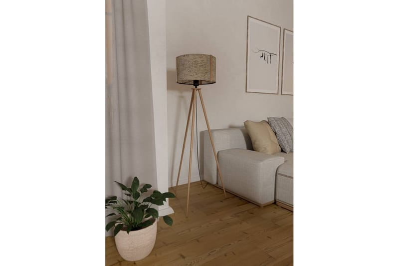 Golvlampa Eglo Hontongas Brun - Belysning & el - Inomhusbelysning & lampor - Sovrumslampa