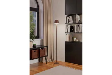 Golvlampa Eglo Mannera-L Brun - Brun - Belysning & el - Inomhusbelysning & lampor - Sovrumslampa