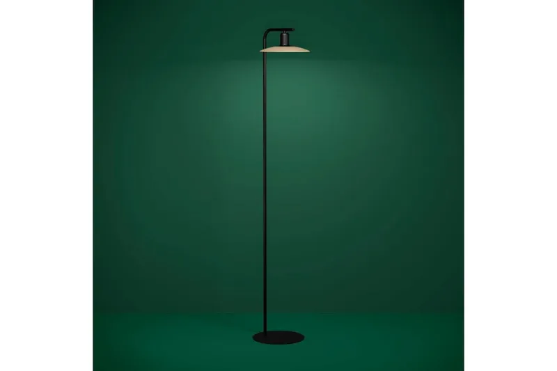 Golvlampa Eglo Mayazes Svart/Trä - Belysning & el - Inomhusbelysning & lampor - Sovrumslampa