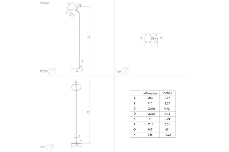 Golvlampa Eglo Morescana Svart - Belysning & el - Inomhusbelysning & lampor - Sovrumslampa