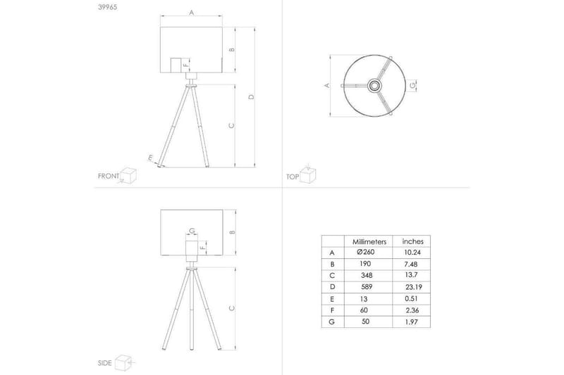 Golvlampa Eglo Tortola 1 Svart/Mässing - Belysning & el - Inomhusbelysning & lampor - Sovrumslampa