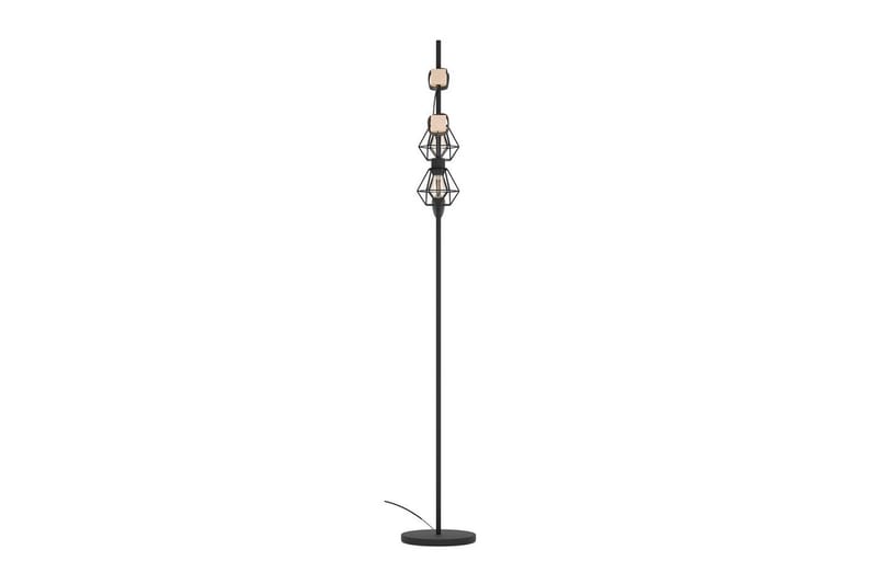 Golvlampa Eglo Townshend 5 med 2 Lampor - Svart/Brun - Belysning & el - Inomhusbelysning & lampor - Sovrumslampa