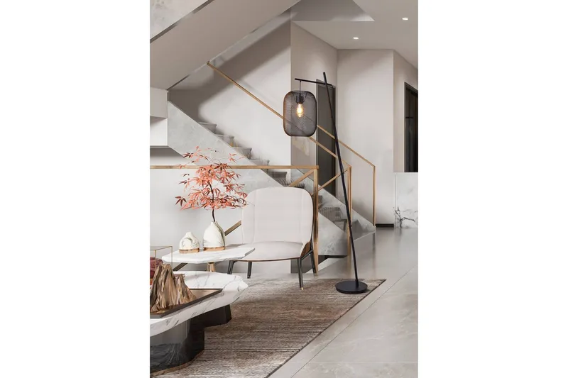 Golvlampa Eglo Wrington - Svart - Belysning & el - Inomhusbelysning & lampor - Sovrumslampa