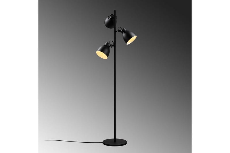 Golvlampa Elber Svart - Svart - Belysning & el - Inomhusbelysning & lampor - Sovrumslampa