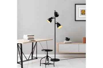 Golvlampa Elber Svart - Svart - Belysning & el - Inomhusbelysning & lampor - Sovrumslampa