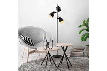 Golvlampa Elber Svart - Svart - Belysning & el - Inomhusbelysning & lampor - Sovrumslampa
