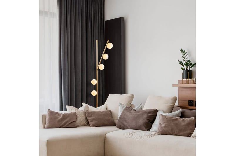 Golvlampa Elvon Rany - Guld - Belysning & el - Inomhusbelysning & lampor - Sovrumslampa