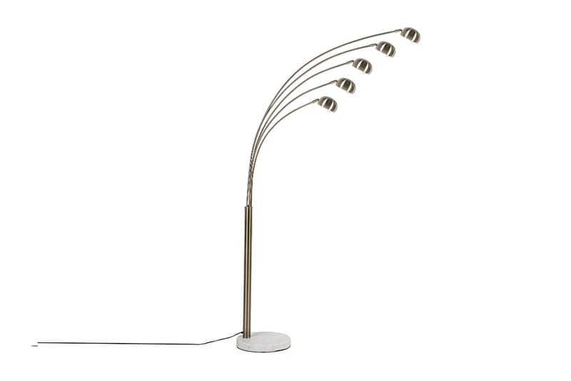 Flinders Golvlampa 210 cm - Guld - Sovrumslampa - Vardagsrumslampa - Femarmad golvlampa - Golvlampa