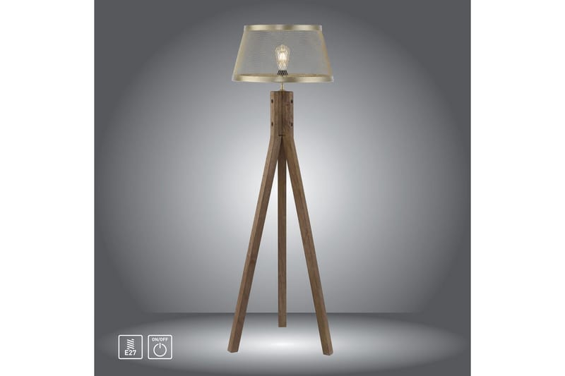 Golvlampa Frederik - 46x145x46 cm - Belysning & el - Inomhusbelysning & lampor - Sovrumslampa
