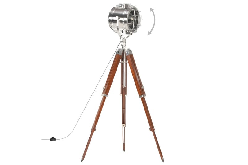 Golvlampa massivt mangoträ 165 cm - be Basic - Belysning & el - Inomhusbelysning & lampor - Golvlampa