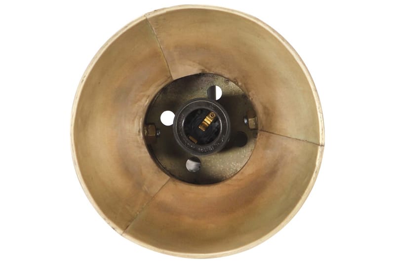 Golvlampa med 2 lampskärmar mässing E27 gjutjärn - Guld - Belysning & el - Inomhusbelysning & lampor - Golvlampa - Tvåarmad golvlampa