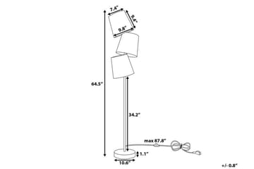 Grande Golvlampa 164 cm - Svart - Belysning & el - Inomhusbelysning & lampor - Golvlampa - Trearmad golvlampa