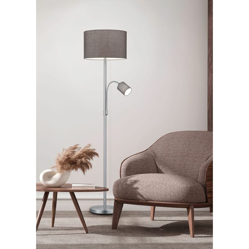 Golvlampa Hotel - Grå - Belysning & el - Inomhusbelysning & lampor - Sovrumslampa