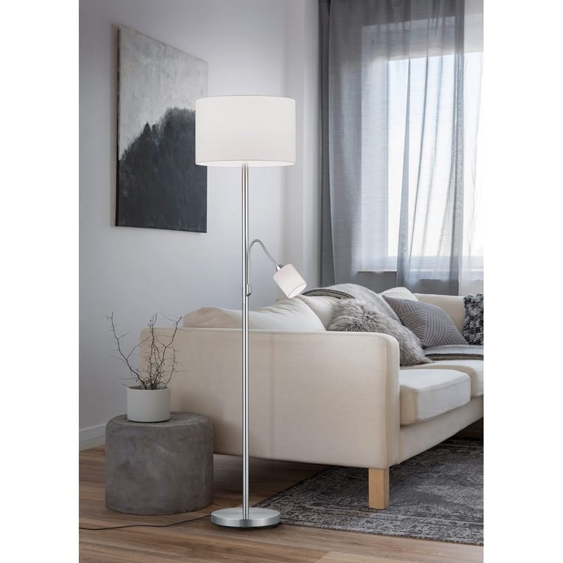 Golvlampa Hotel - Vit - Belysning & el - Inomhusbelysning & lampor - Sovrumslampa