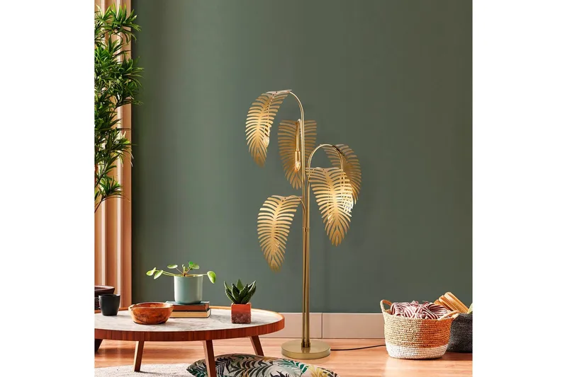 Golvlampa Kavilashm Rany - Guld - Belysning & el - Inomhusbelysning & lampor - Sovrumslampa