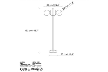 Golvlampa Kelulstead Rany - Rany - Belysning & el - Inomhusbelysning & lampor - Golvlampa - Tvåarmad golvlampa