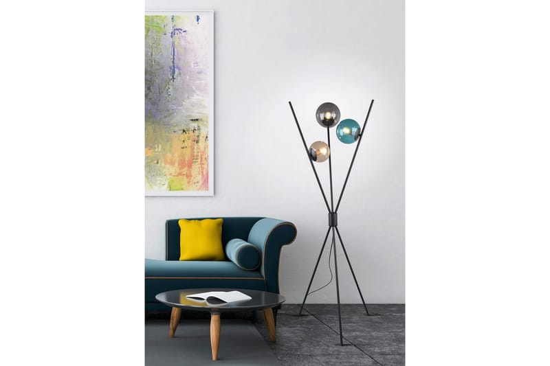 Golvlampa Lance - Mattsvart - Belysning & el - Inomhusbelysning & lampor - Sovrumslampa