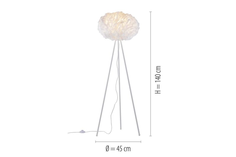 Golvlampa Lolasmart Naomi - 47x140x47 cm - Belysning & el - Inomhusbelysning & lampor - Sovrumslampa