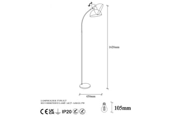 Golvlampa Masatsune Svart / Antik - Svart / Antik - Belysning & el - Inomhusbelysning & lampor - Sovrumslampa
