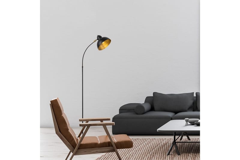 Golvlampa Masatsune Svart / Antik - Svart / Antik - Belysning & el - Inomhusbelysning & lampor - Sovrumslampa
