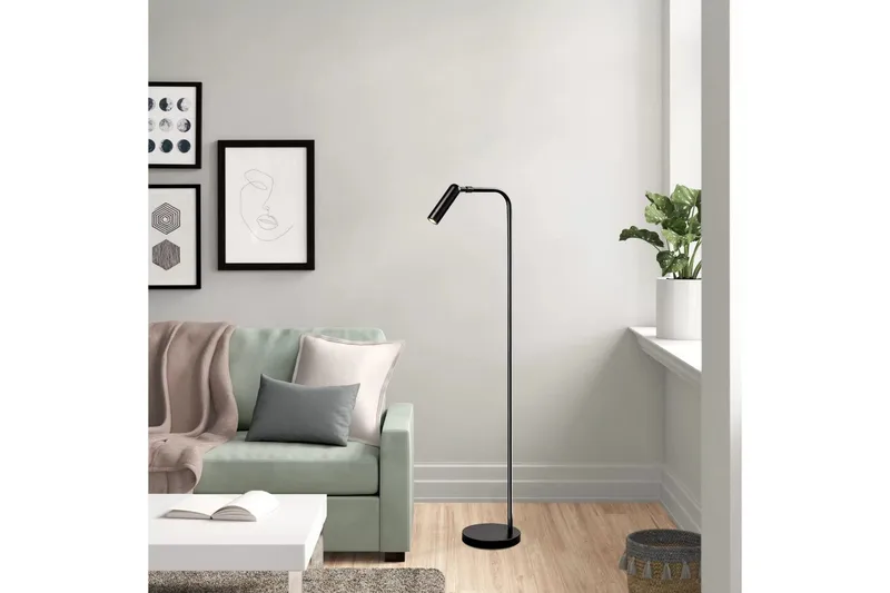 Golvlampa Matsuchi Svart - Svart - Belysning & el - Inomhusbelysning & lampor - Sovrumslampa