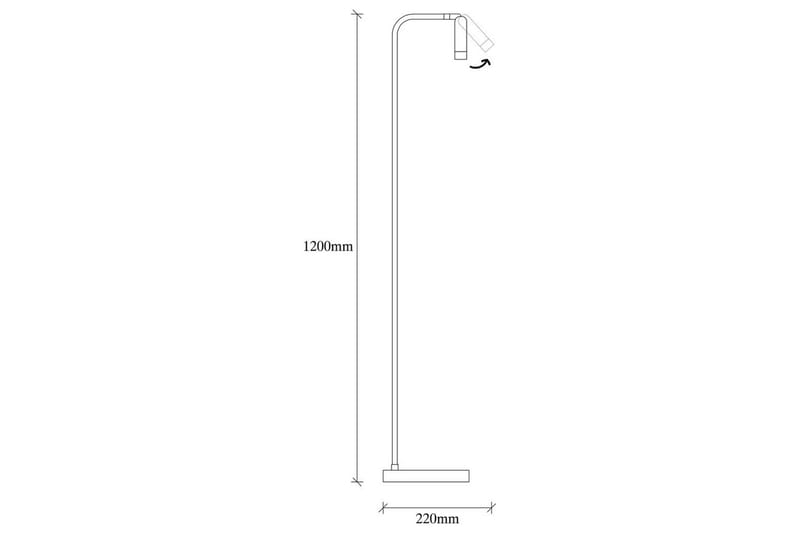 Golvlampa Matsuchi Svart - Svart - Belysning & el - Inomhusbelysning & lampor - Sovrumslampa