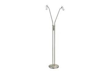 MAX LED golvlampa, stål - Grå - Belysning & el - Inomhusbelysning & lampor - Golvlampa - Tvåarmad golvlampa