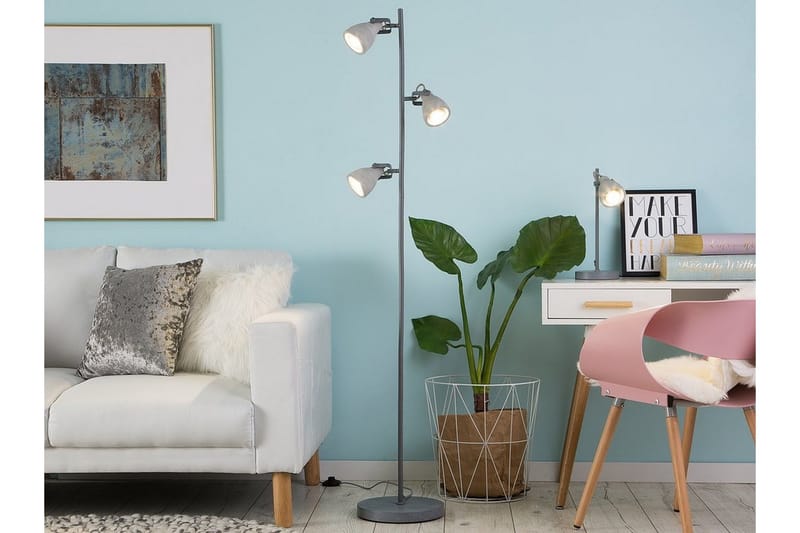 Mistago Golvlampa 163 cm - Grå - Belysning & el - Inomhusbelysning & lampor - Golvlampa