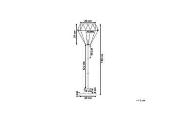 Mooni Golvlampa 160 cm - Mässing - Belysning & el - Inomhusbelysning & lampor - Golvlampa