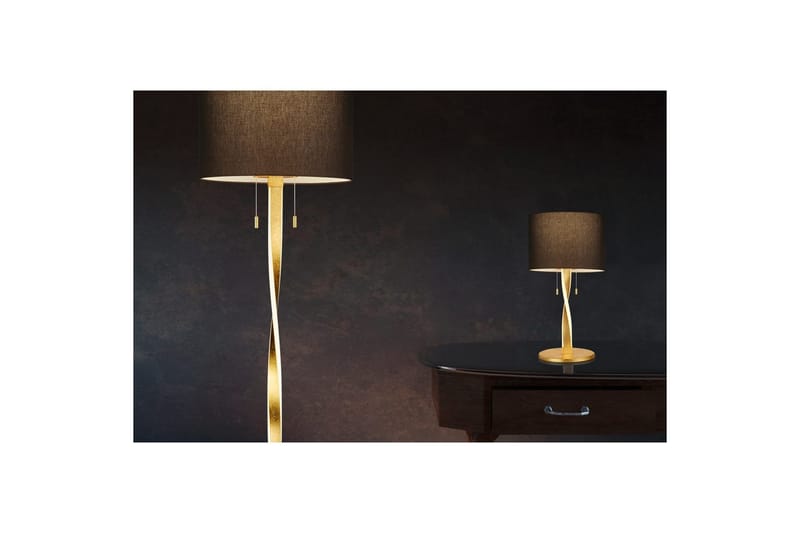 Golvlampa Nandor - Svart/guld - Belysning & el - Inomhusbelysning & lampor - Sovrumslampa
