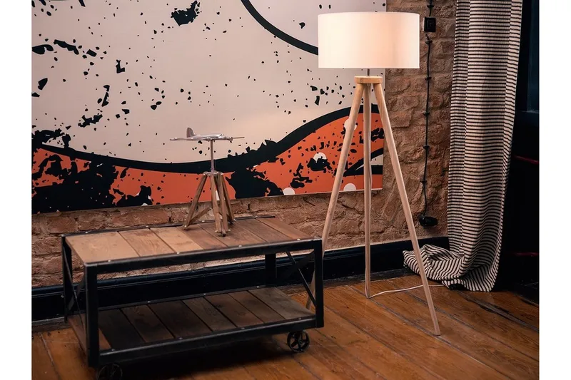 Nitra Golvlampa 142 cm - Vit - Belysning & el - Inomhusbelysning & lampor - Golvlampa