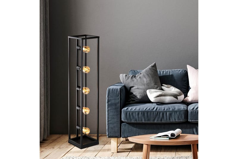 Golvlampa Orika Svart - Svart - Belysning & el - Inomhusbelysning & lampor - Sovrumslampa