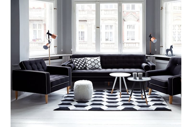 Owens Golvlampa 130 cm - Svart - Belysning & el - Inomhusbelysning & lampor - Golvlampa