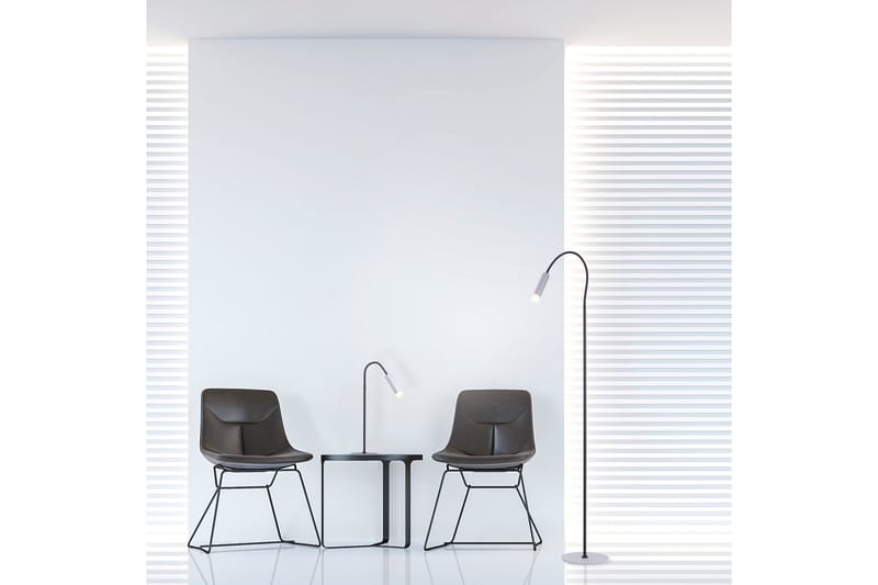 PURE-GEMIN golvlampa, aluminium - Grå - Belysning & el - Inomhusbelysning & lampor - Golvlampa