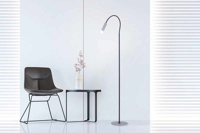 PURE-GEMIN golvlampa, aluminium - Grå - Belysning & el - Inomhusbelysning & lampor - Golvlampa