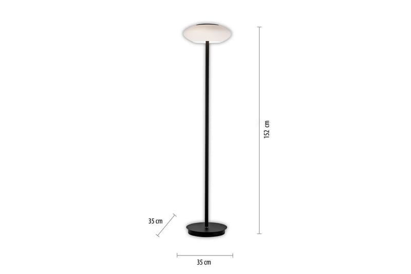 Golvlampa Q-Etienne - 35x152x35 cm - Belysning & el - Inomhusbelysning & lampor - Sovrumslampa