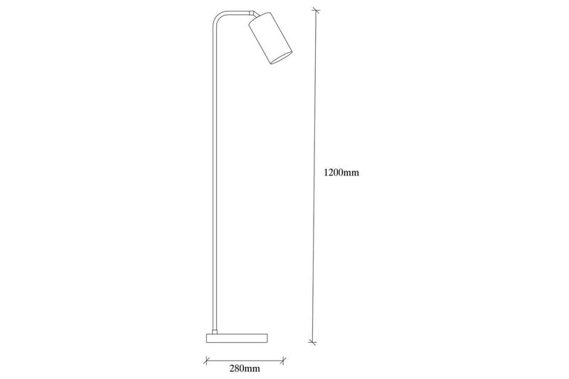 Golvlampa Quintra Svart / Vintage - 28 x 22 cm - Belysning & el - Inomhusbelysning & lampor - Sovrumslampa