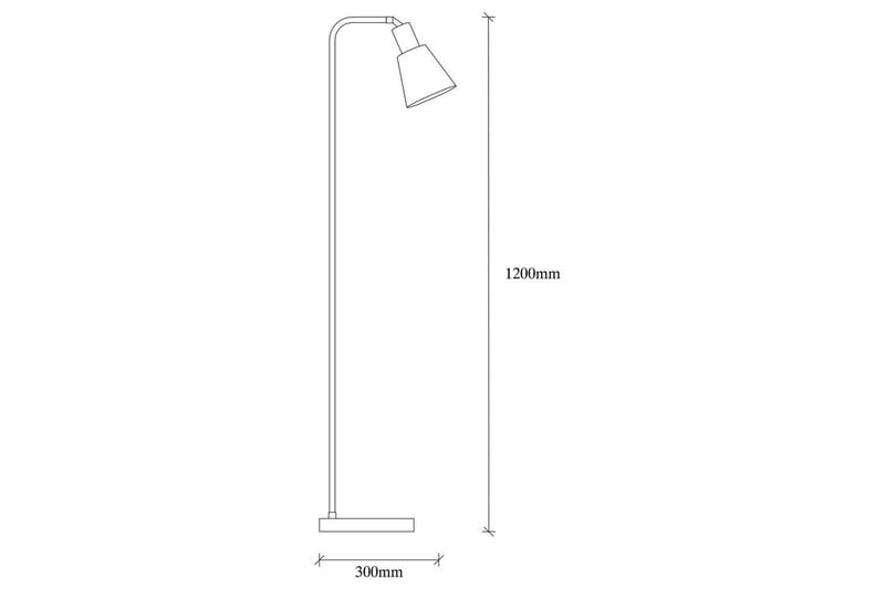 Golvlampa Quintra Svart / Vintage - 30 x 22 cm - Belysning & el - Inomhusbelysning & lampor - Sovrumslampa