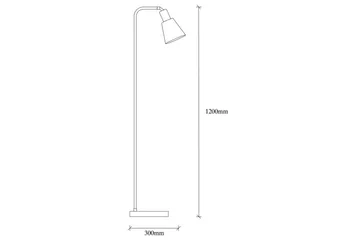 Golvlampa Quintra Svart / Vintage - 30 x 22 cm - Belysning & el - Inomhusbelysning & lampor - Sovrumslampa