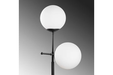 Golvlampa Ranpal Svart - Svart - Belysning & el - Inomhusbelysning & lampor - Golvlampa - Tvåarmad golvlampa