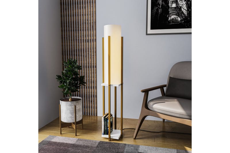 Golvlampa Ratmo Sudampa (Hyllhöjd: 60 cm) Rany / Vit - Rany / Vit - Belysning & el - Inomhusbelysning & lampor - Sovrumslampa