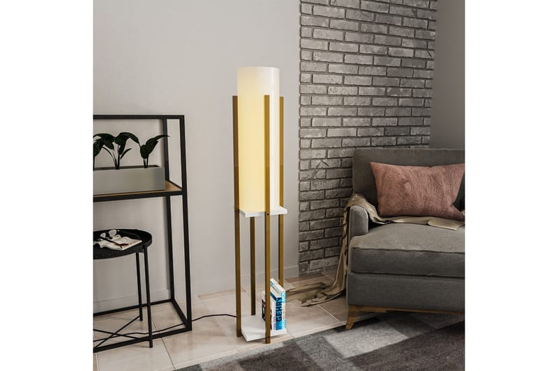 Golvlampa Ratmo Sudampa (Hyllhöjd: 60 cm) Rany / Vit - Rany / Vit - Belysning & el - Inomhusbelysning & lampor - Sovrumslampa