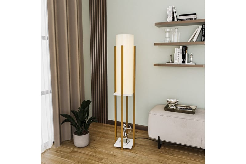 Golvlampa Ratmo Sudampa (Hyllhöjd: 60 cm) Rany / Vit - Rany / Vit - Belysning & el - Inomhusbelysning & lampor - Sovrumslampa