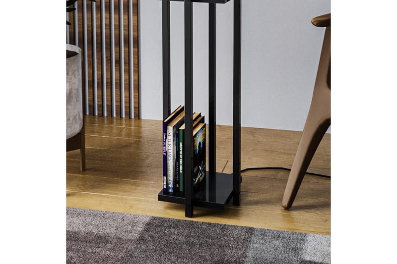 Golvlampa Ratmo Sudampa (Hyllhöjd: 60 cm) Svart Beige - Svart Beige - Belysning & el - Inomhusbelysning & lampor - Sovrumslampa