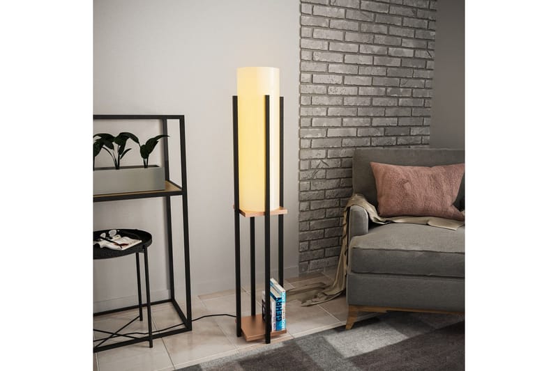 Golvlampa Ratmo Sudampa (Hyllhöjd: 60 cm) Svart / Koppar - Svart / Koppar - Belysning & el - Inomhusbelysning & lampor - Sovrumslampa