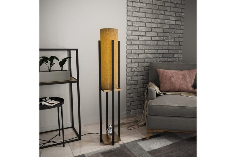 Golvlampa Ratmo Sudampa (Hyllhöjd: 60 cm) Svart / Rany - Svart / Rany - Belysning & el - Inomhusbelysning & lampor - Sovrumslampa