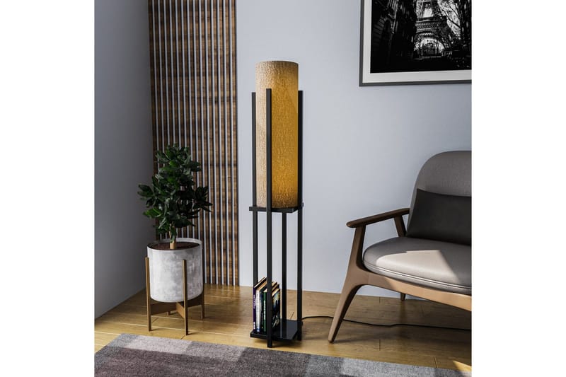 Golvlampa Ratmo Sudampa (Hyllhöjd: 60 cm) Svart - Svart - Belysning & el - Inomhusbelysning & lampor - Sovrumslampa