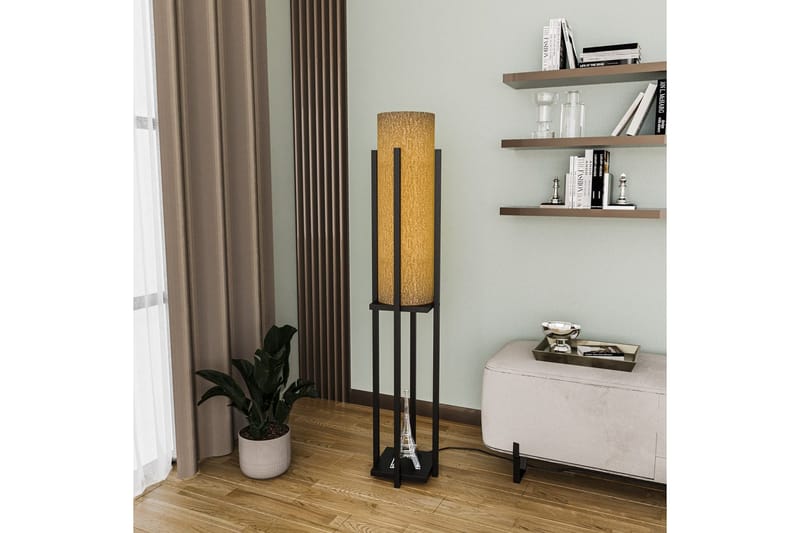 Golvlampa Ratmo Sudampa (Hyllhöjd: 60 cm) Svart - Svart - Belysning & el - Inomhusbelysning & lampor - Sovrumslampa